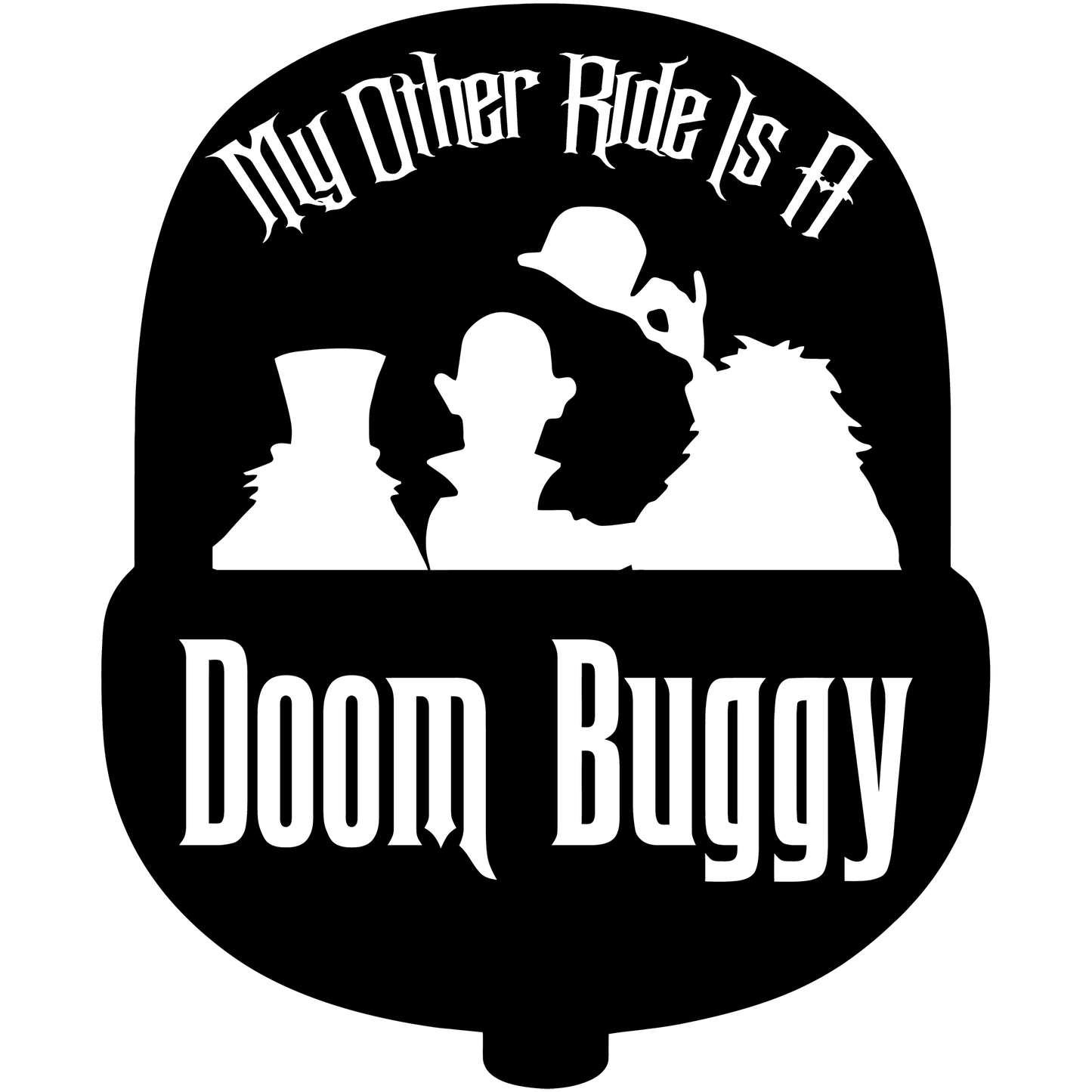 Disney Haunted Mansion Doom Buggy Hitchhiking Ghosts Vinyl Decal Sticker
