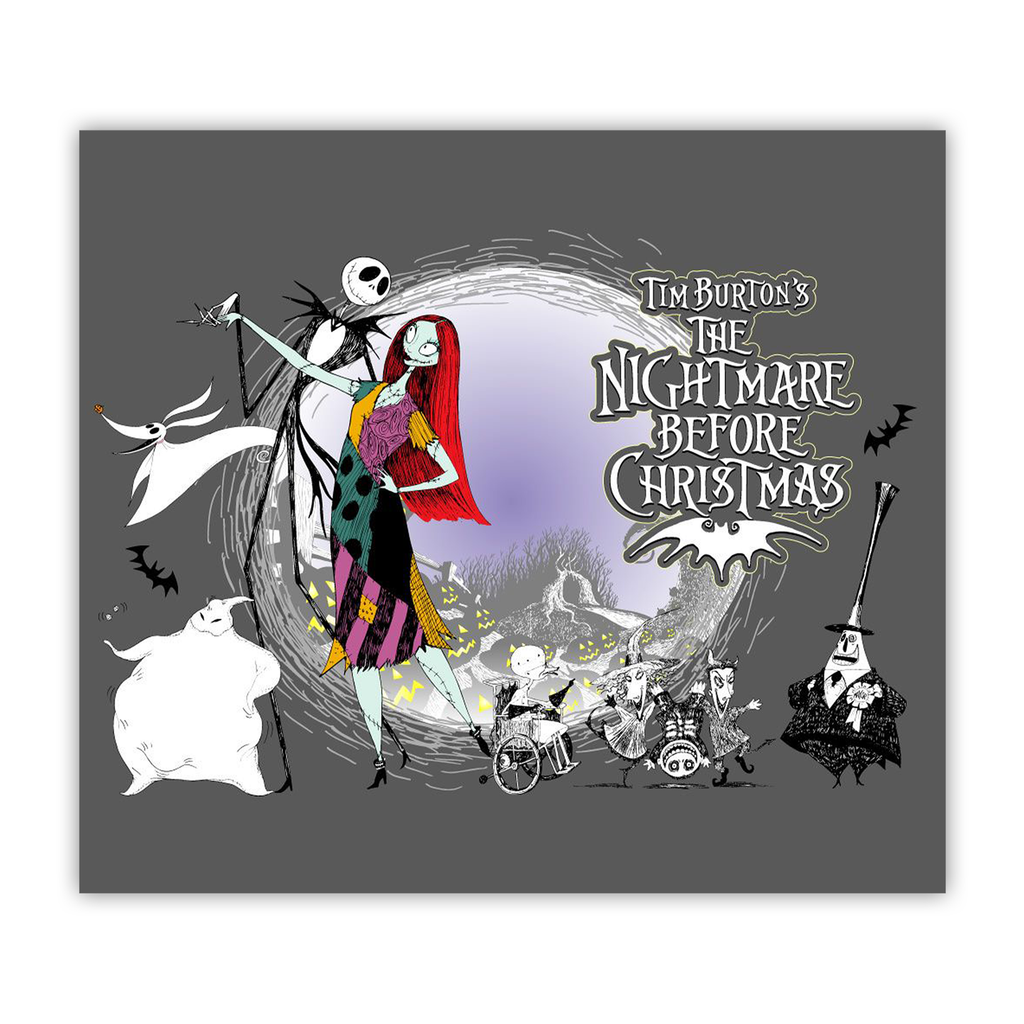 Nightmare Before Christmas Characters NBC 20oz Sublimated Metal Tumbler