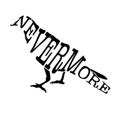 Edgar Allen Poe Nevermore Raven Vinyl Decal Sticker
