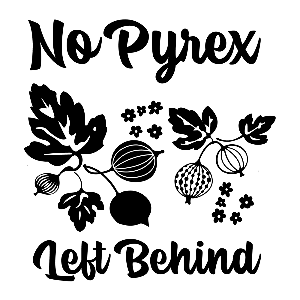 No Pyrex Left Behind Gooseberry Pattern Vinyl Decal Sticker