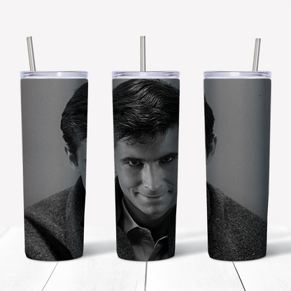 Norman Bates Psycho 20oz Sublimated Metal Tumbler