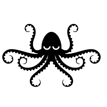 Sassy Octopus Vinyl Decal Sticker