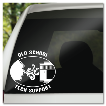 Old School Tech Support Blow Out Nintendo Cartridge Vinyl Decal Sticker