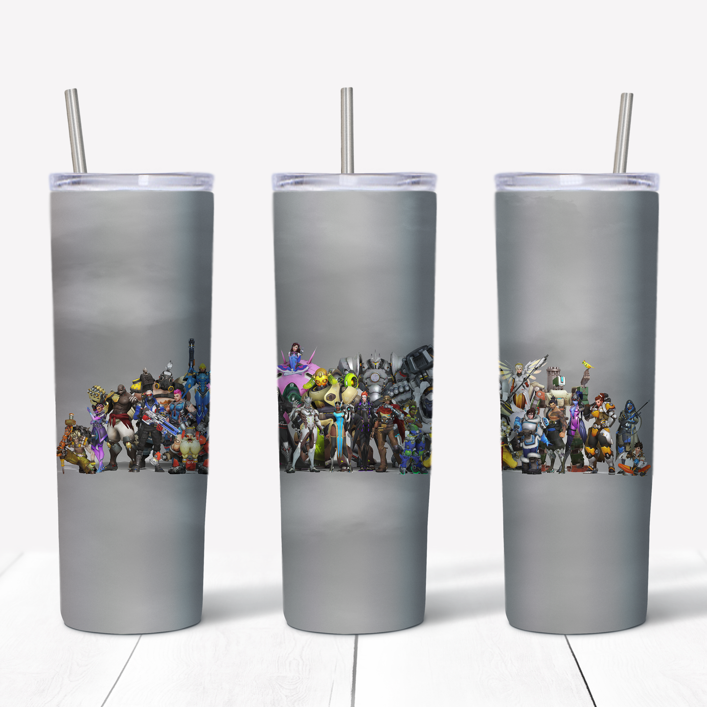 Overwatch Characters 20oz Sublimated Metal Tumbler