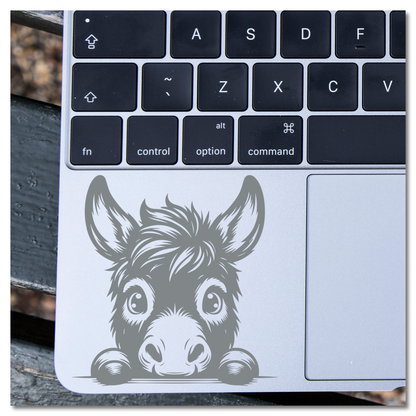 Peeking Donkey Vinyl Decal Sticker