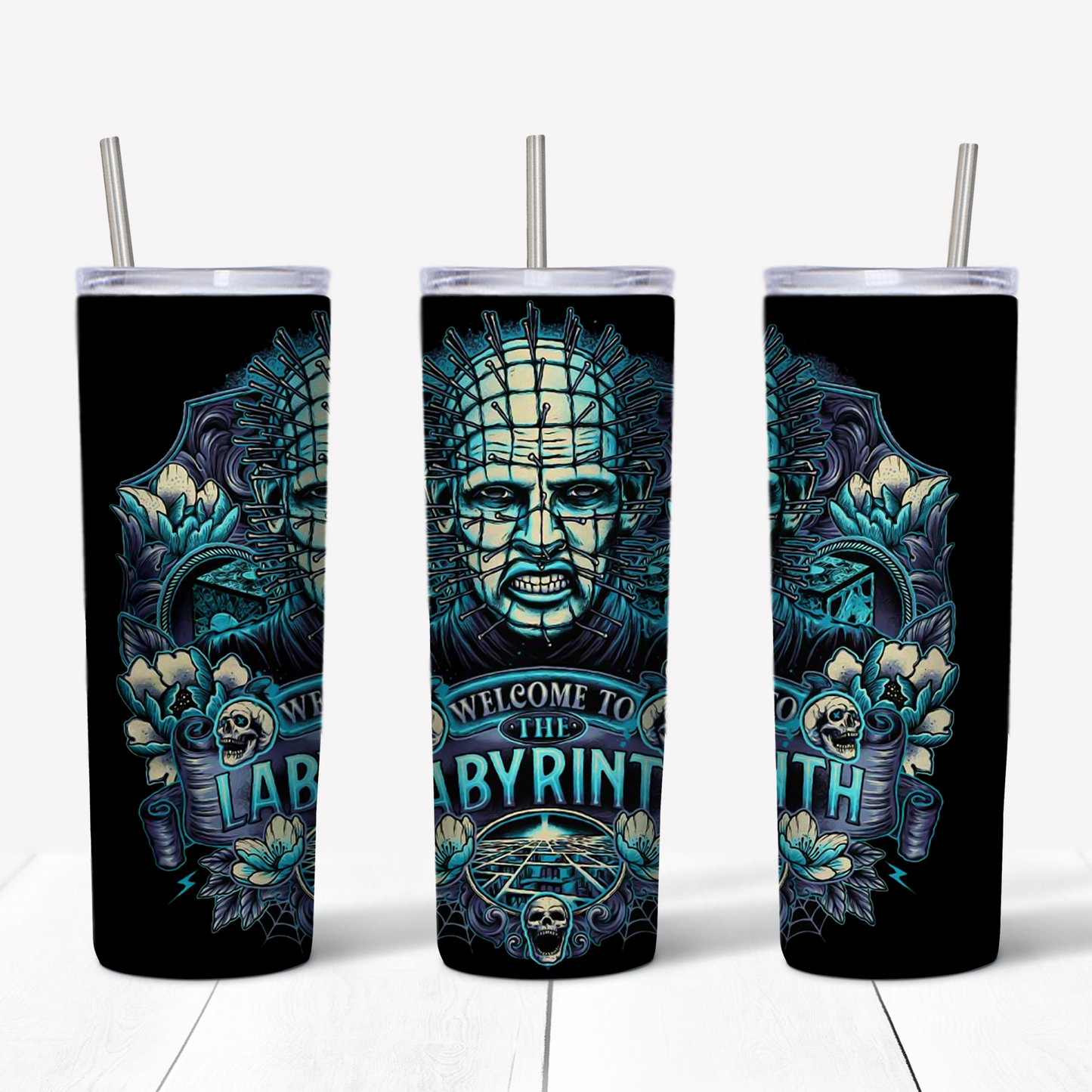 Pinhead Hellraiser 20oz Sublimated Metal Tumbler