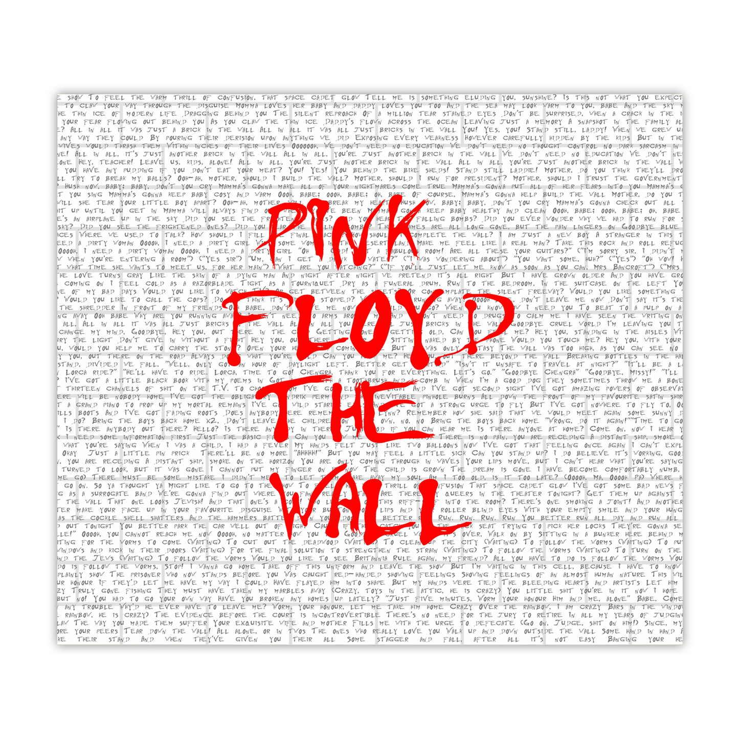 Pink Floyd The Wall 20oz Sublimated Metal Tumbler