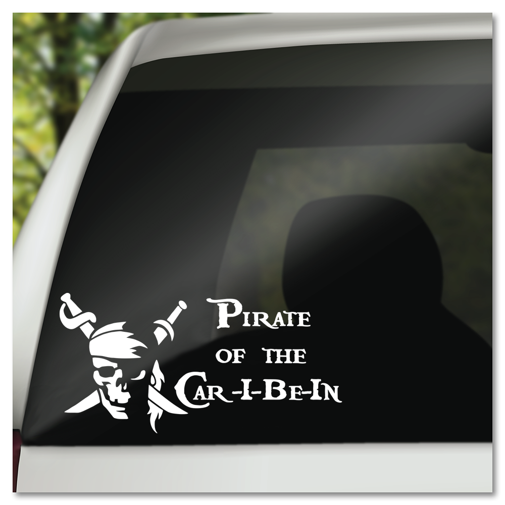 Pirate Of The Car-I-Be-In Vinyl Decal Sticker