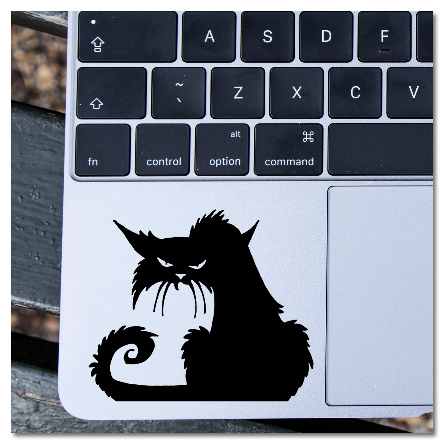 Angry Cat Vinyl Decal Sticker