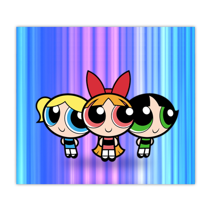 Power Puff Girls 20oz Sublimated Metal Tumbler