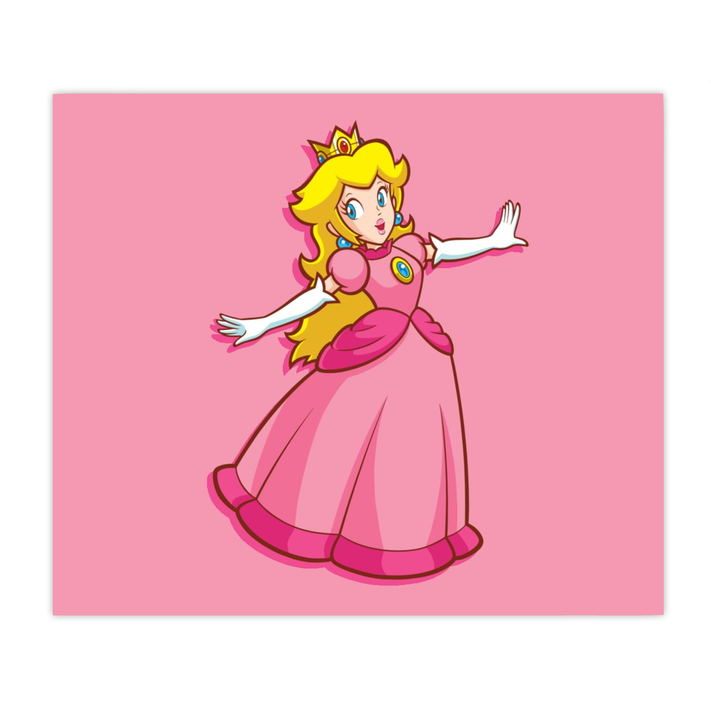 Super Mario Bros Princess Peach 20oz gesublimeerde metaal tuimelaar