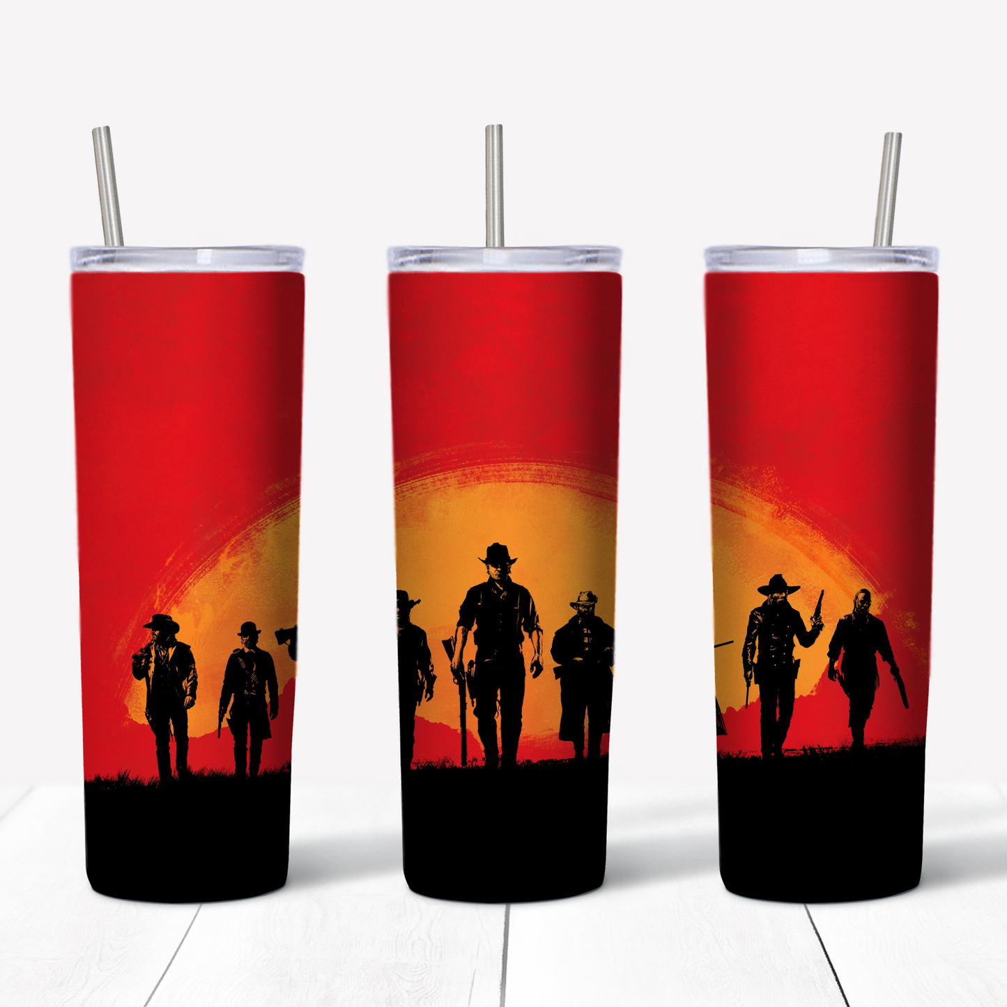 Red Dead Redemption 20oz Sublimated Metal Tumbler