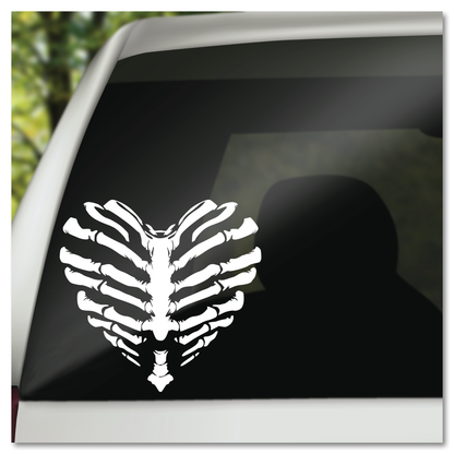 Ribcage Heart Vinyl Decal Sticker