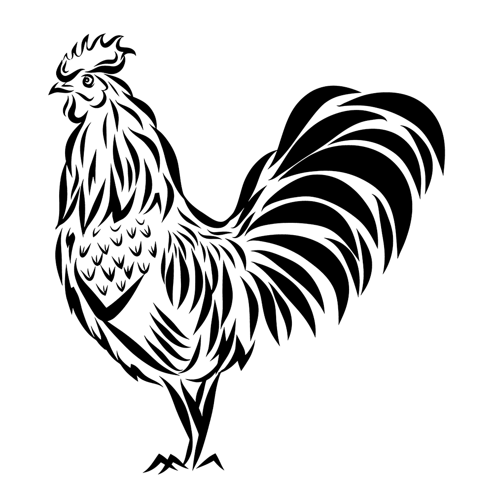 Rooster Vinyl Decal Sticker