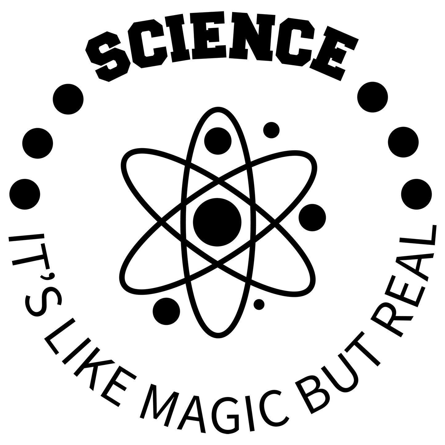 Science It's Like Magic But Real Vinyl Decal Sticker