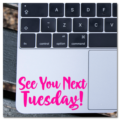 See You Next Tuesday Vinyl Decal Sticker