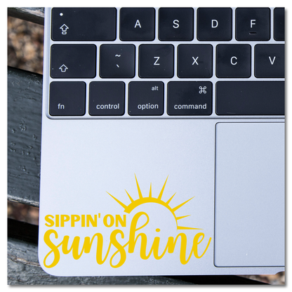 Sippin' On Sunshine Vinyl Decal Sticker