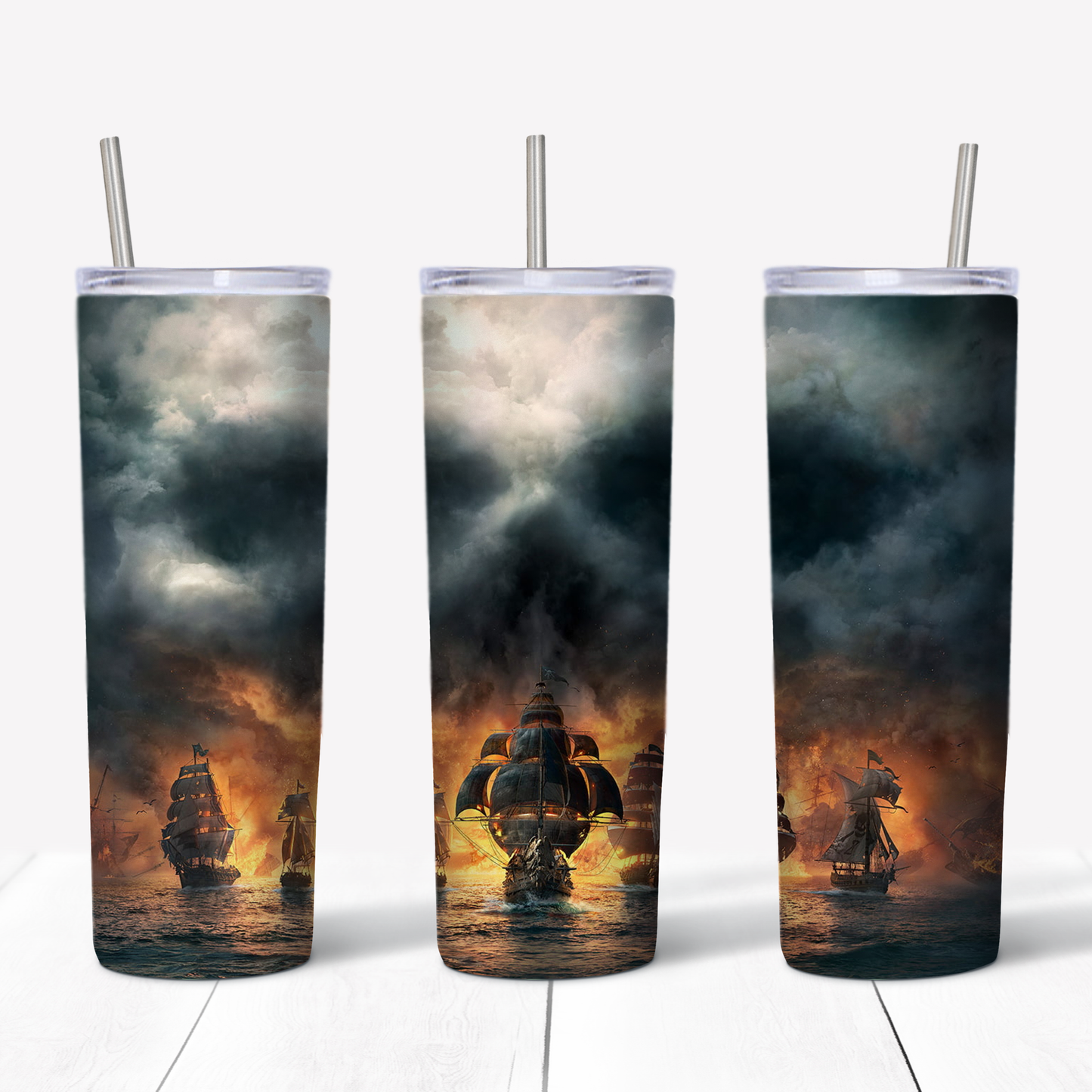 Skull and Bones 20oz Sublimated Metal Tumbler