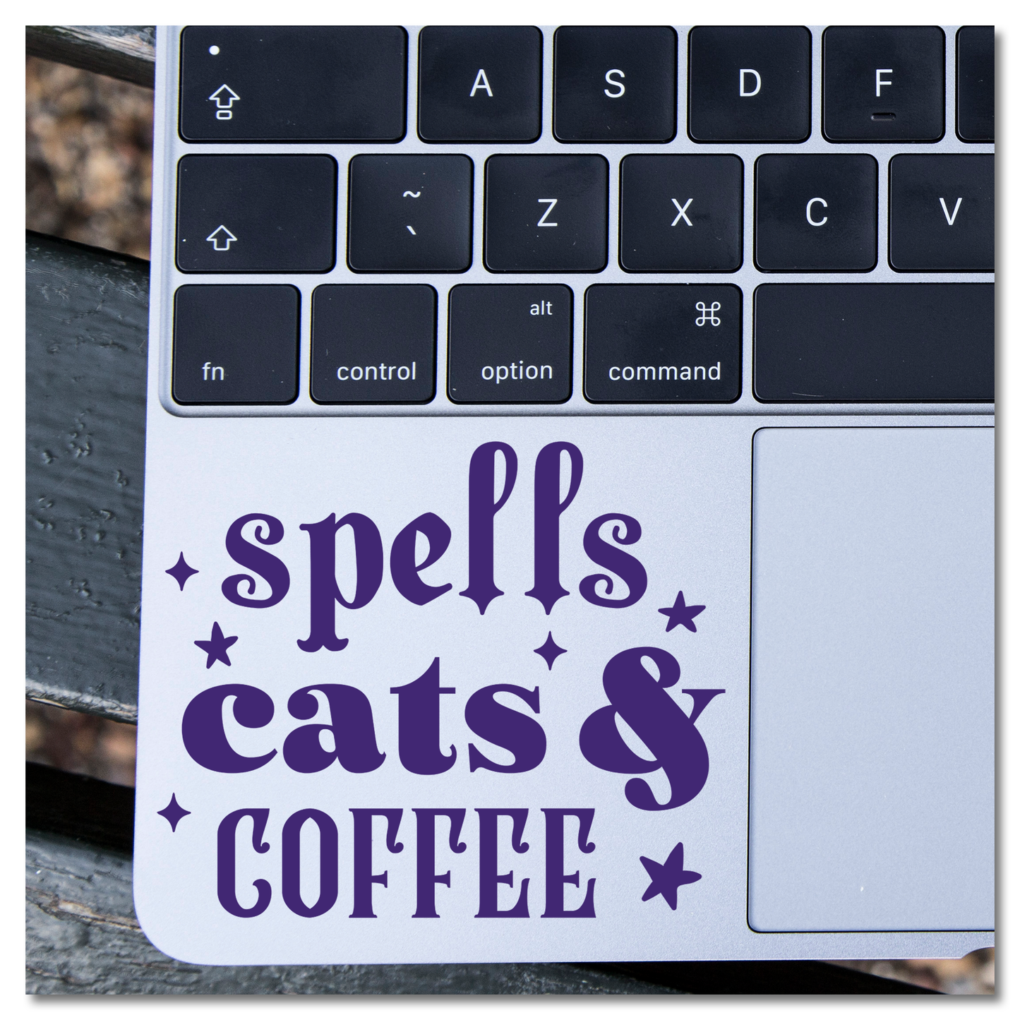 Spells Cats & Coffee Vinyl Decal Sticker