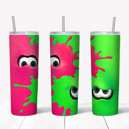 Splatoon 20oz Sublimated Metal Tumbler