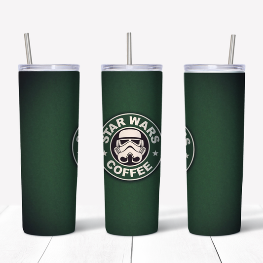 Star Wars Stormtrooper Starbucks Coffee 20oz Sublimated Metal Tumbler