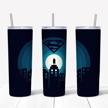 Superman Minimal Plakkaat 20oz gesublimeerde metaal tuimelaar