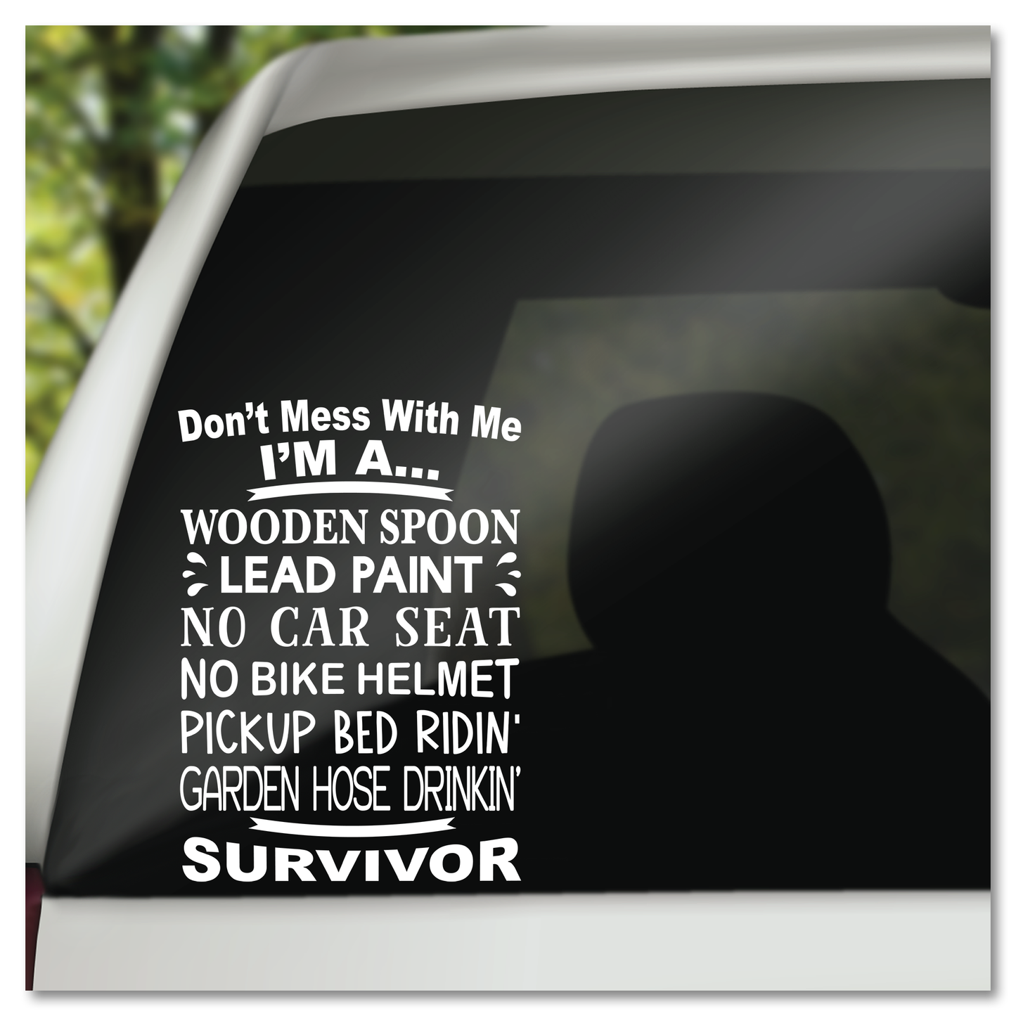 Don't Mess With Me GenX Vinyl Decal Sticker