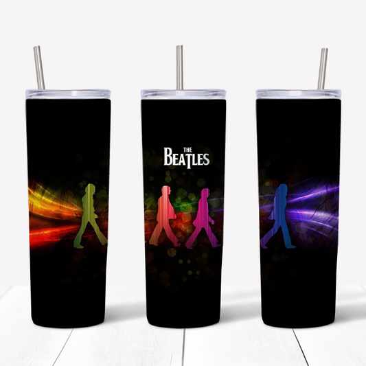 The Beatles Colorful Abby Road 20oz Sublimated Metal Tumbler