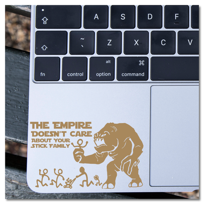 Star Wars Die Ryk gee nie om nie Rancor Vinyl Decal Sticker