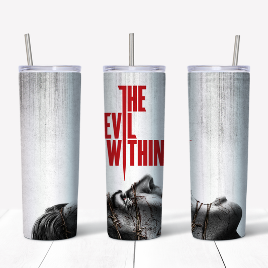 The Evil Within 20oz Sublimated Metal Tumbler