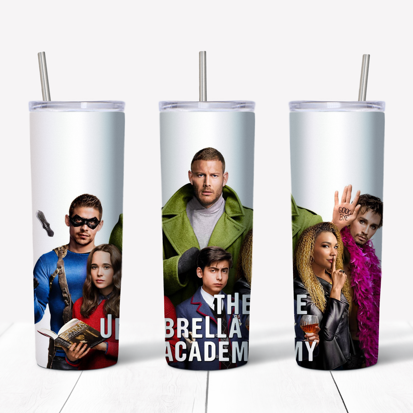 Die Umbrella Academy 20oz gesublimeerde metaal tuimelaar