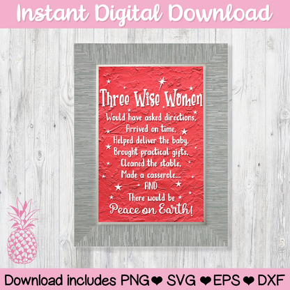 Three Wise Women Digital Download For Cutting Machines
