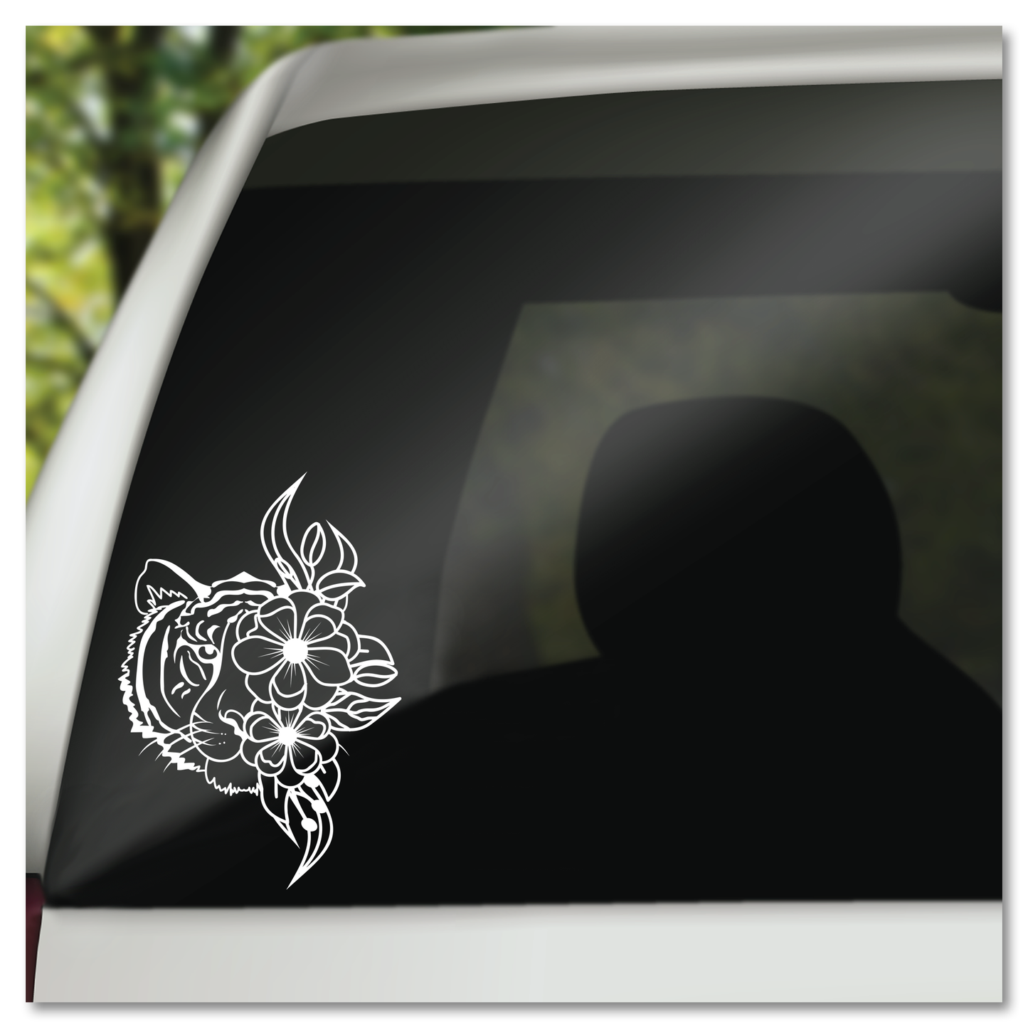 Tier en Blomme Vinyl Decal Plakker