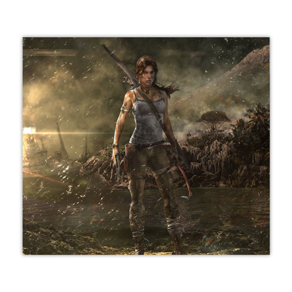 Lara Croft Tomb Raider 20oz Sublimated Metal Tumbler