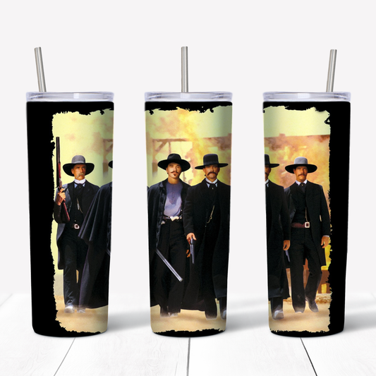 Tombstone Movie Poster 20oz Sublimated Metal Tumbler