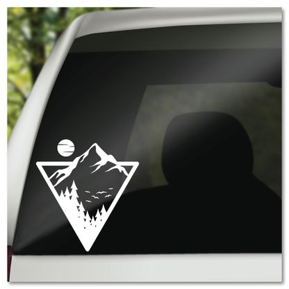 Mountains & Moon Vinyl Decal Sticker