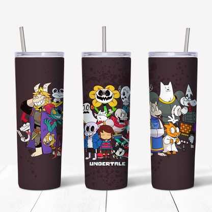 Undertale Characters 20oz Sublimated Metal Tumbler