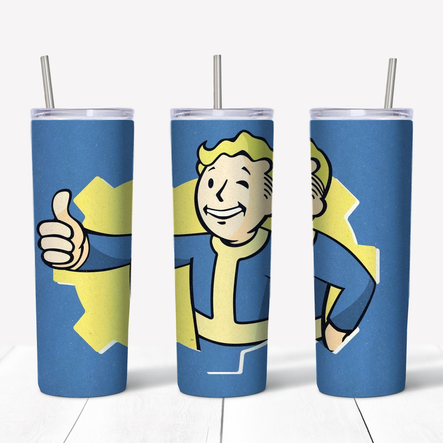 Fallout Vault Boy 20oz Sublimated Metal Tumbler