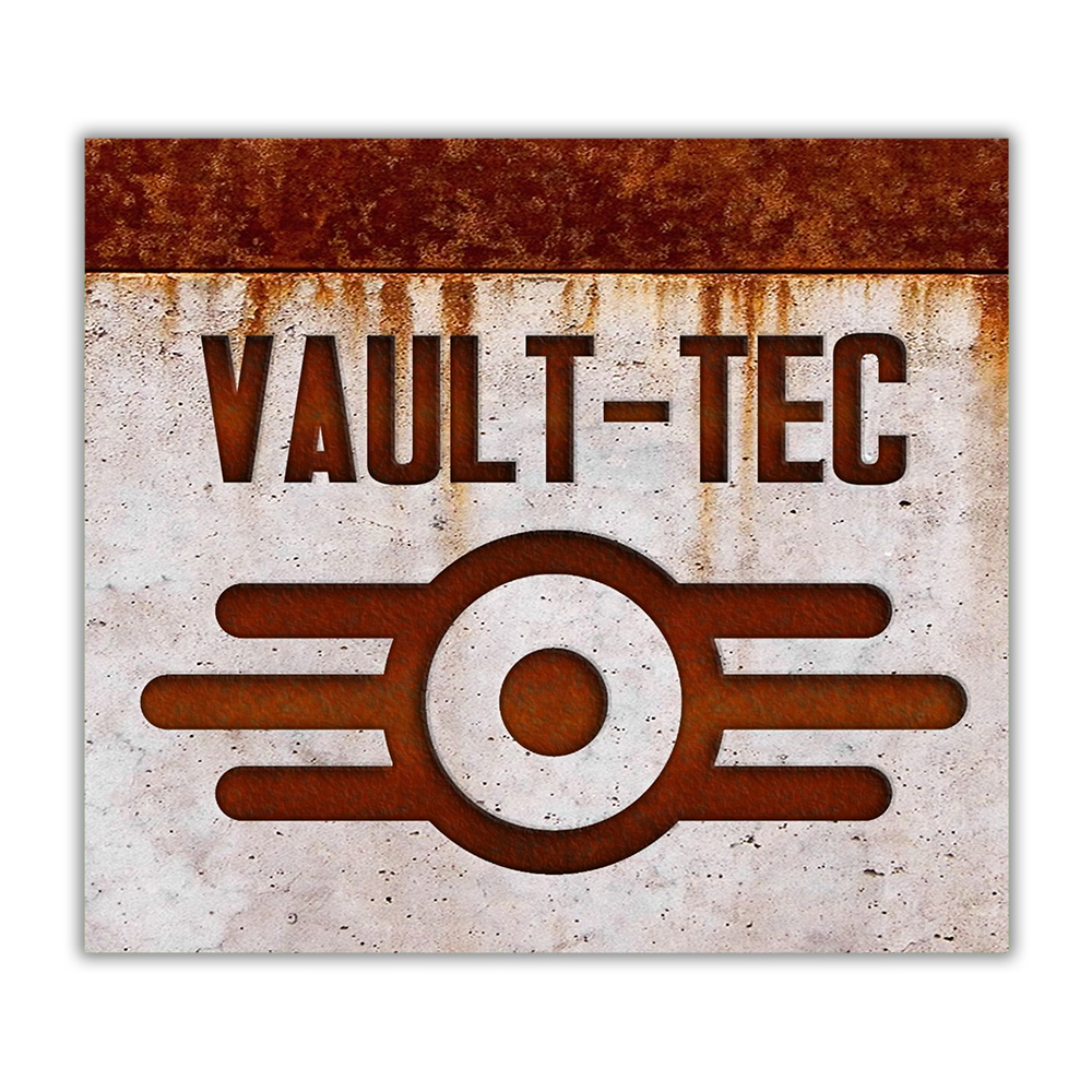 Fallout Vault-Tec Rust Beton 20oz Gesublimeerde Metaal Tuimelaar