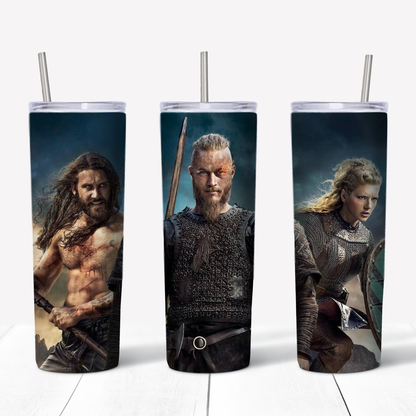 Vikings TV Show 20oz Sublimated Metal Tumbler