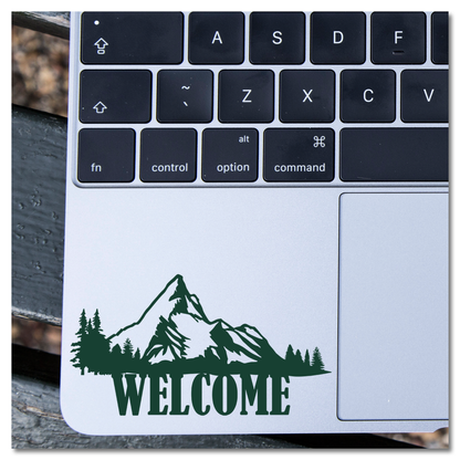 Welcome Mountains Vinyl Decal Sticker