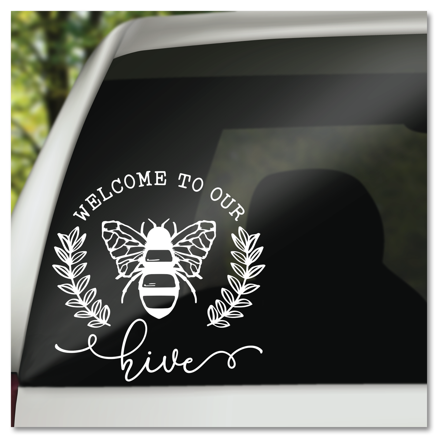 Welkom by ons Hive Vinyl Decal Sticker