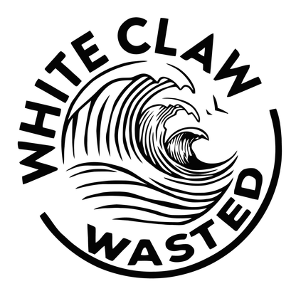 White Claw Wasted Vinyl Decal Sticker