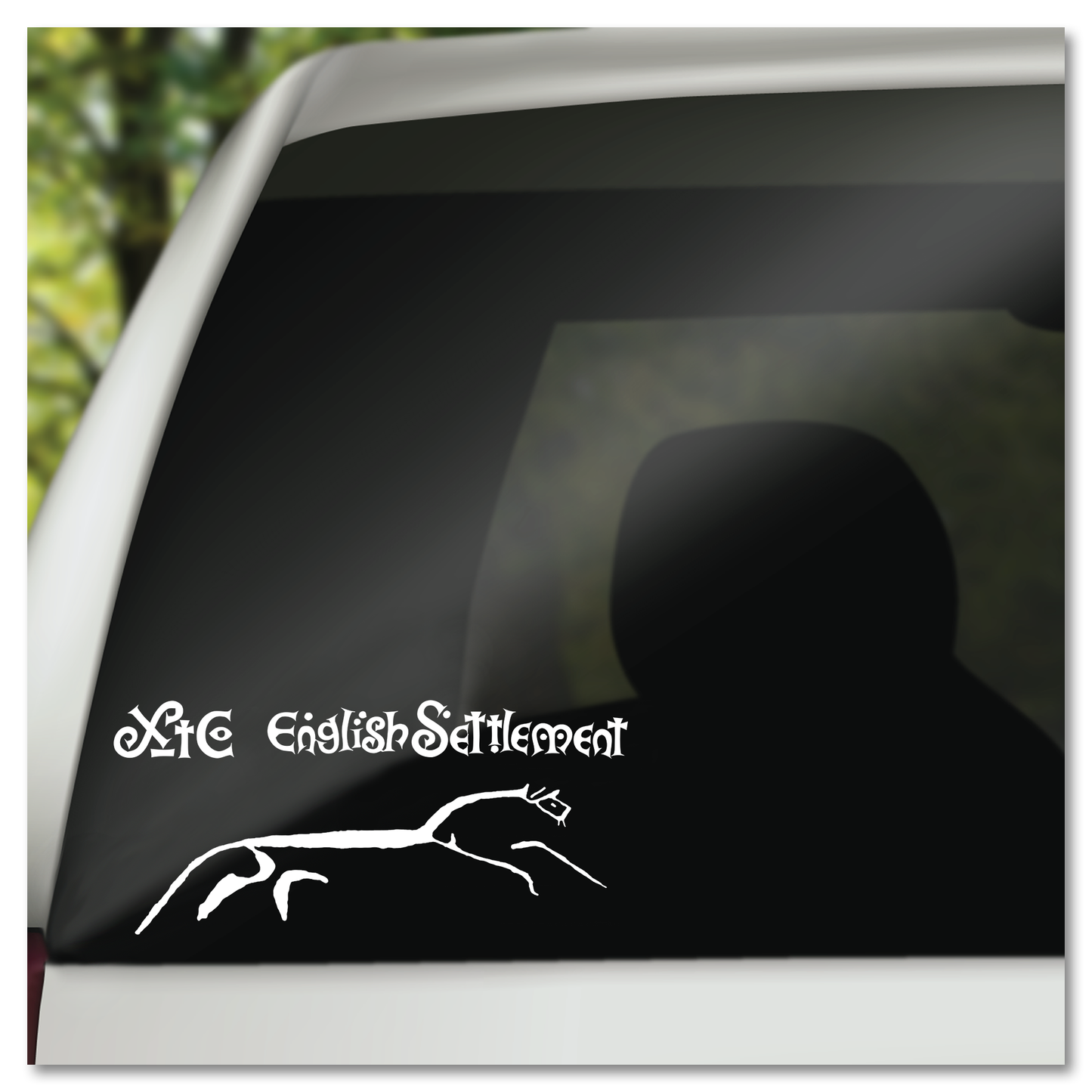 XTC Engelse Nedersetting Vinyl Decal Sticker