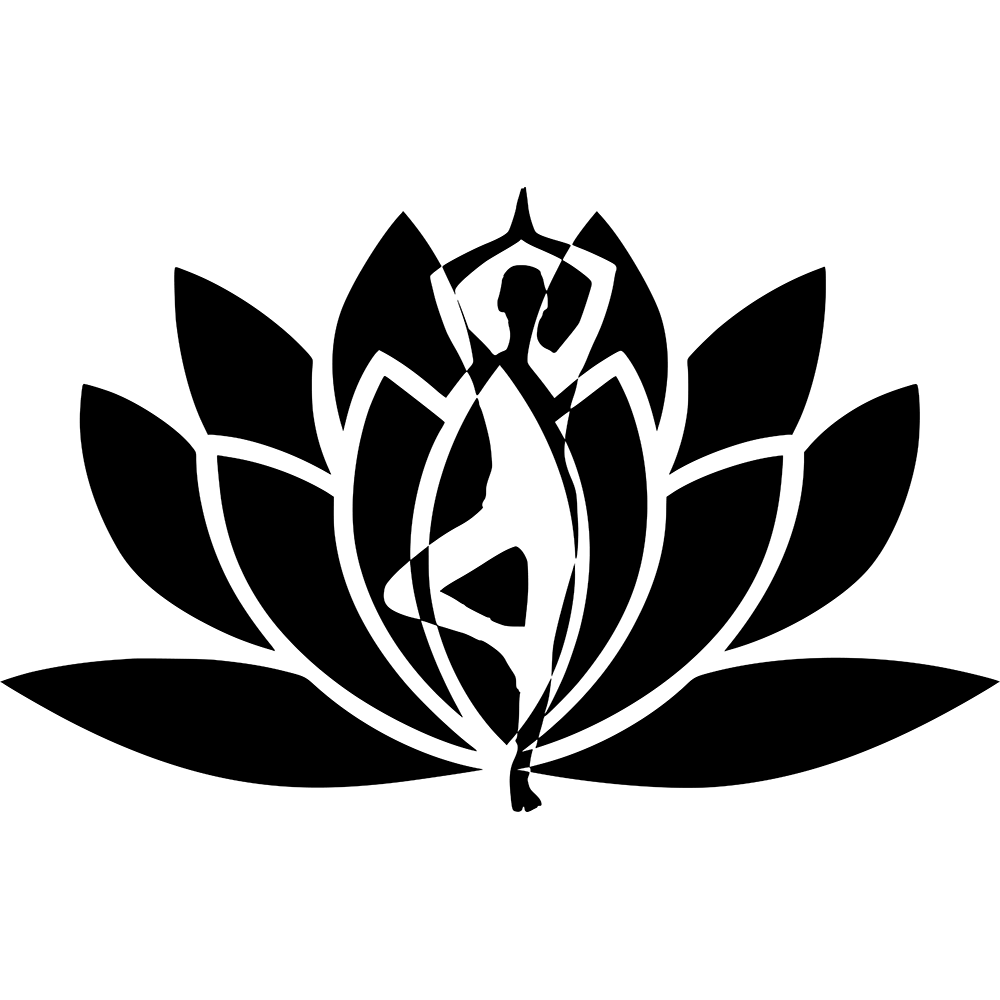 Joga Lotus Flower Vinyl Decal Plakker