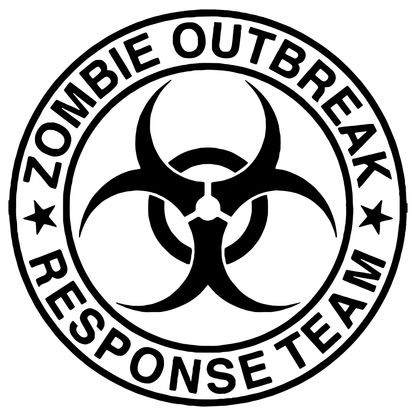 Zombie Outbreak Response Team Vinyl Decal Sticker