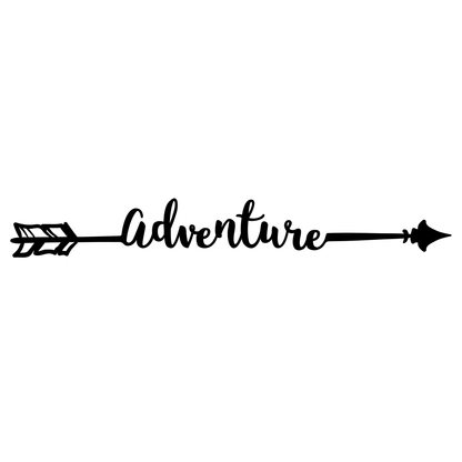 Adventure Arrow Vinyl Decal Sticker