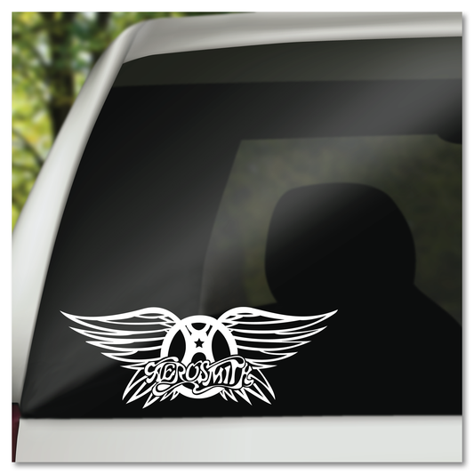 Aerosmith Wings Logo Vinyl Decal Plakker