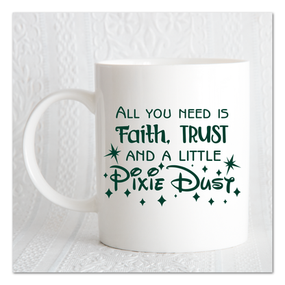 Disney Peter Pan Faith Trust Pixie Dust Vinyl Decal Sticker