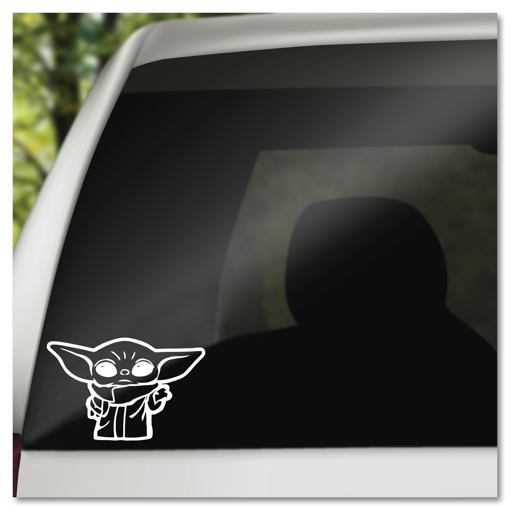 Yoda car discount decal